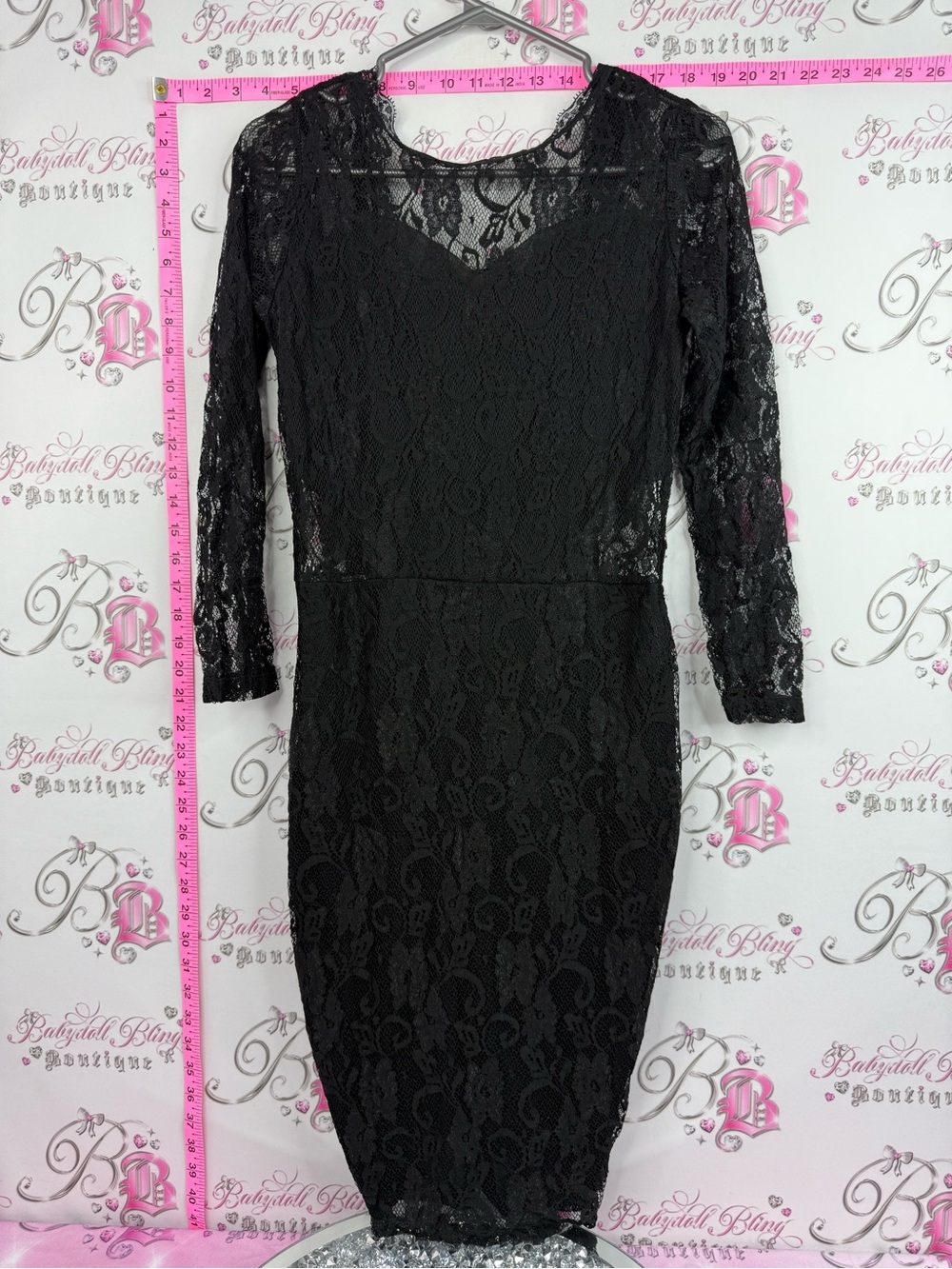 Dress lace floral Classic Black Lace Sheath Dress - Elegant Women's Dress sexy